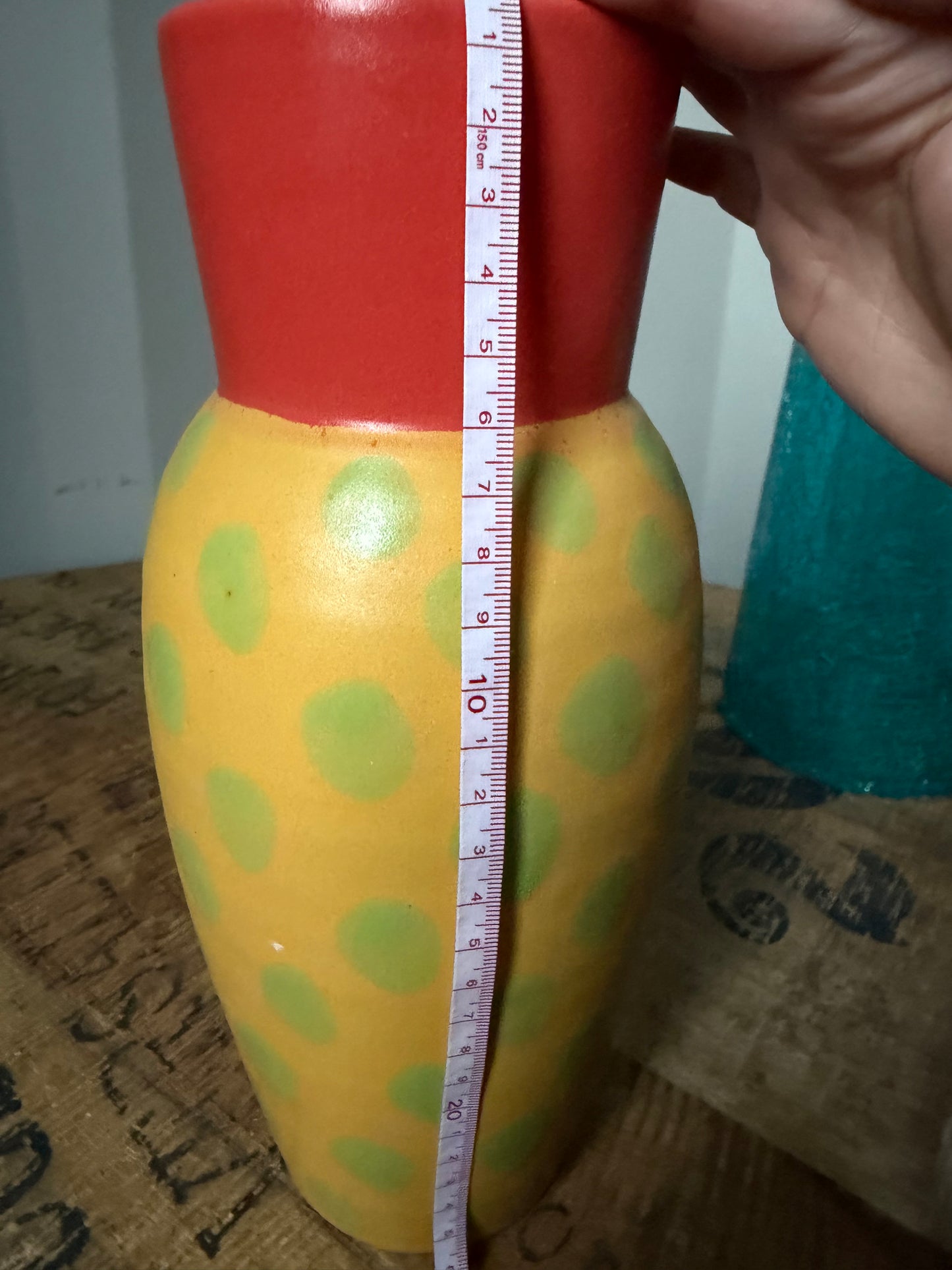 Paradis Keramik Laholm – colorful handmade vase, retro design Paradis Keramik Laholm – färgglad handgjord vas, retro design