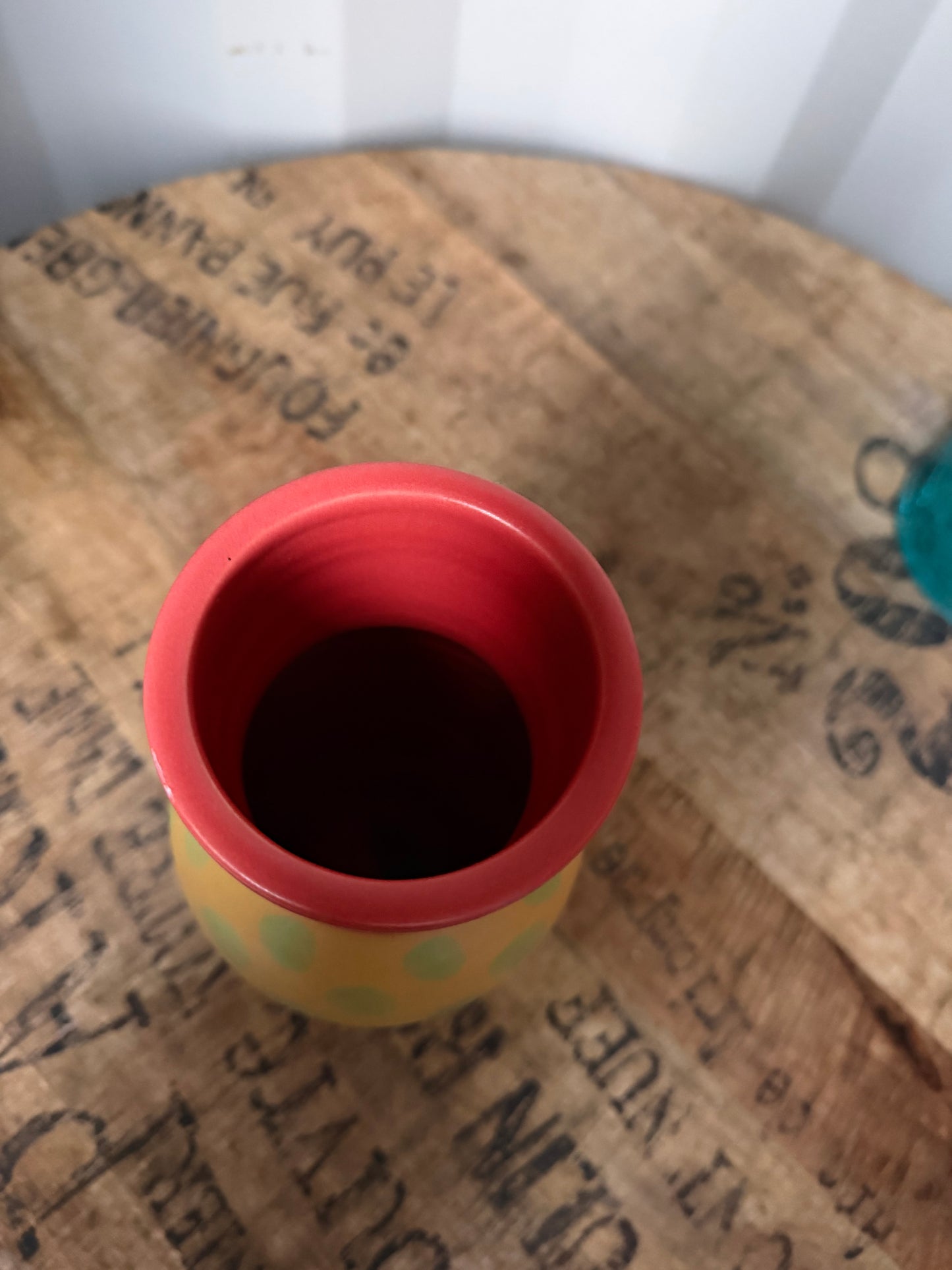 Paradis Keramik Laholm – colorful handmade vase, retro design Paradis Keramik Laholm – färgglad handgjord vas, retro design