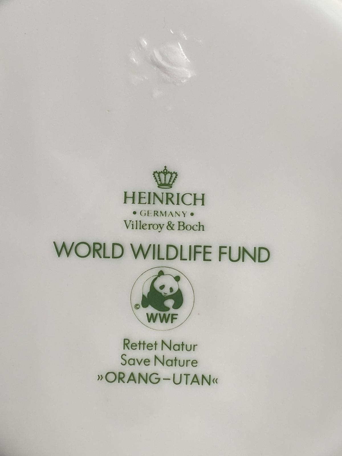 Heinrich Germany -World Wildlife Fund samlartallrikar .set om 6 st